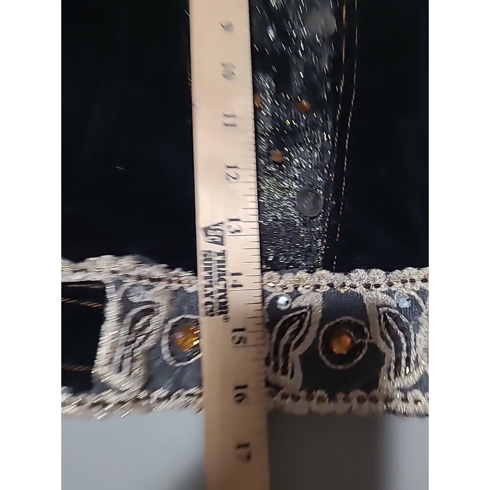 Y2K Vintage Agaci Too Corduroy Fitted Blazer Jacket Crop Gliltter Embellished - Picture 5 of 16